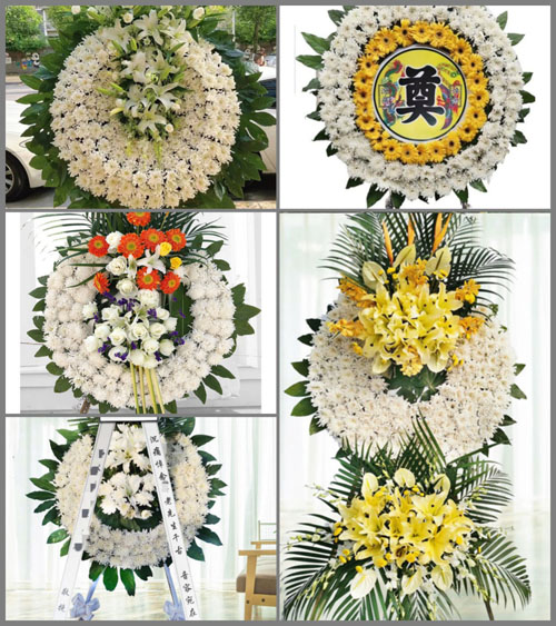 山东潍坊安丘市石堆镇马踏泉村花圈速递